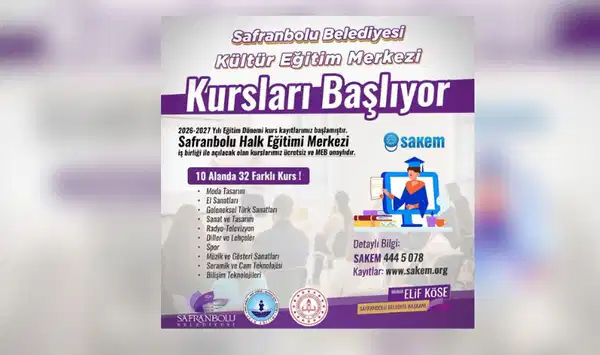 Safranbolu kültür merkezinde yeni dönem kurs kayıtları başladı