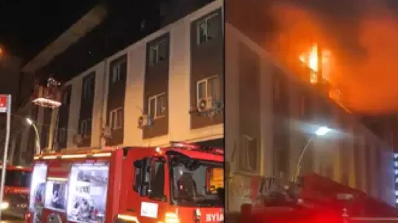 Van'da otelin restoran kısmında yangın paniği